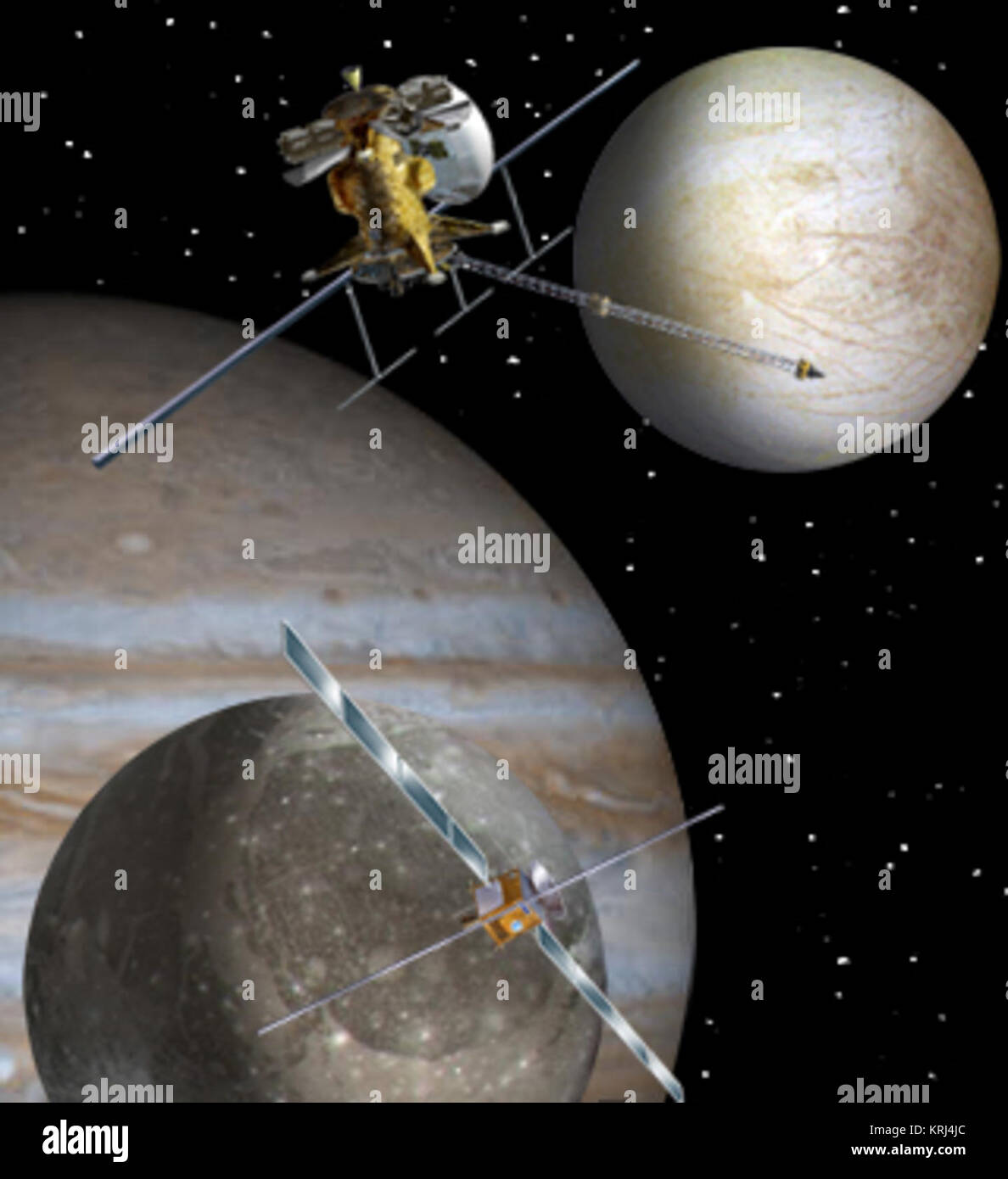 Europa Jupiter System Mission artist concept Stock Photo Alamy