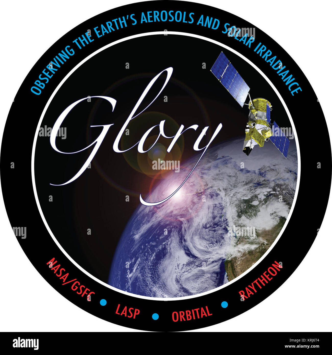Glory - mission identifier - glory logo Stock Photo