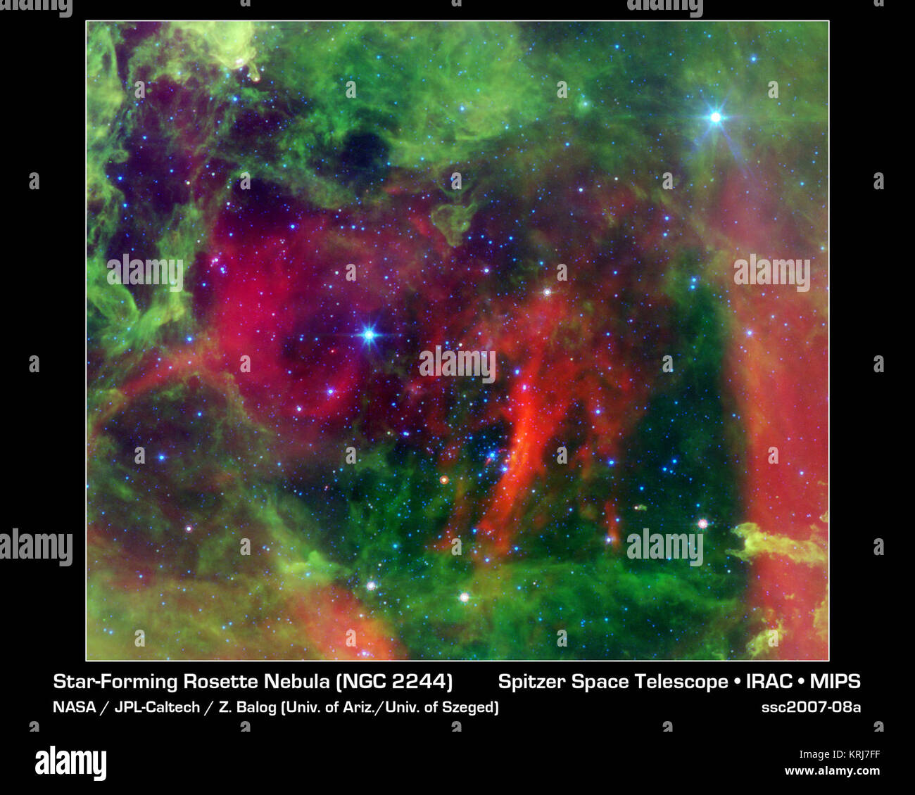 A color composite image showing the W43 starburst region in the