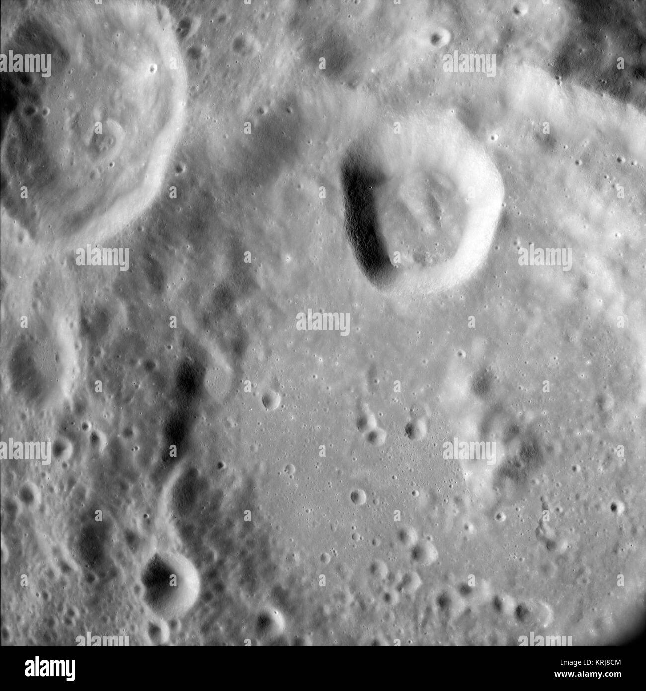 Vening Meinesz crater AS11-43-6492 Stock Photo