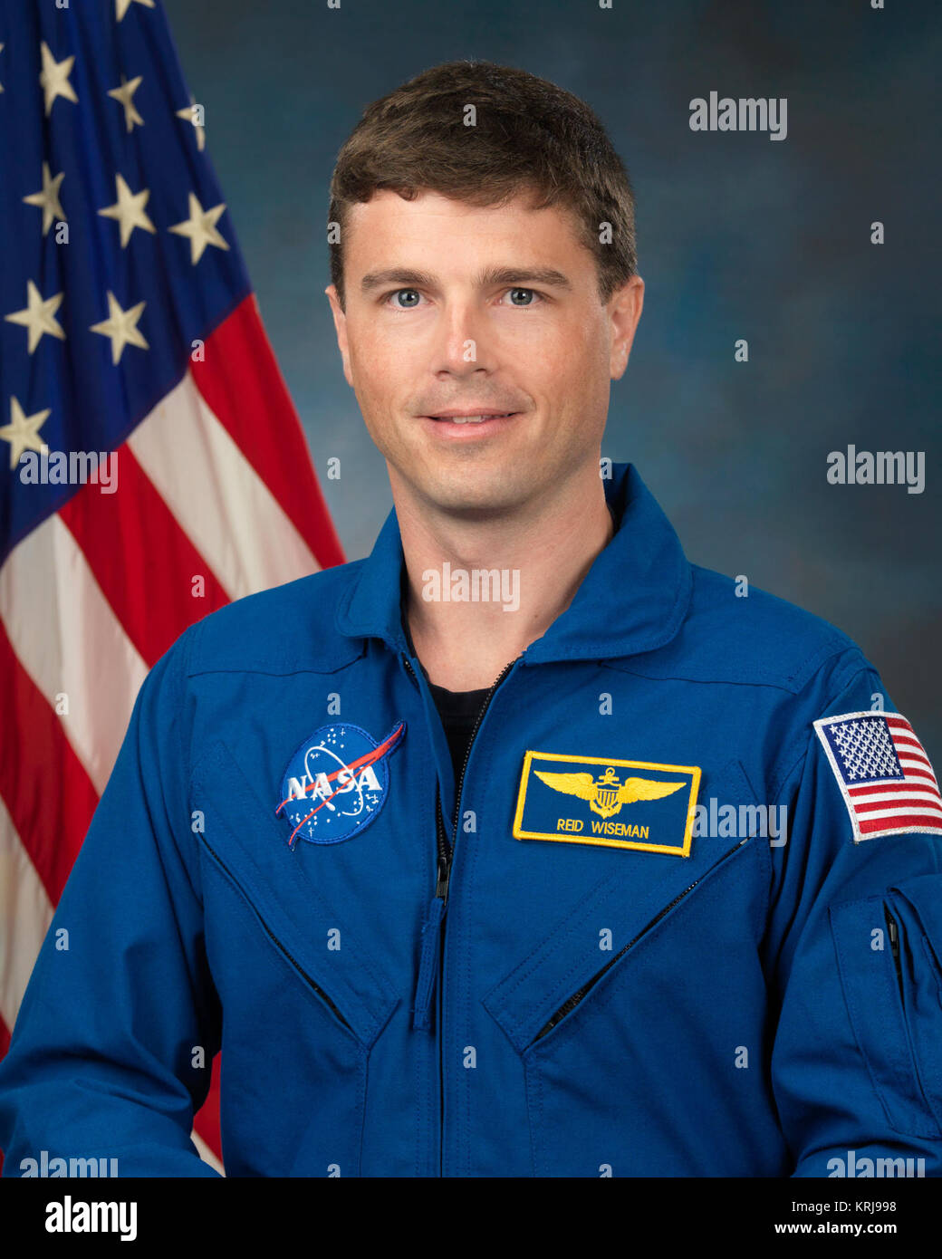 Photo Date: 09/30/09 Location: Bldg.8, Rm.272, Photo Studio Subject: Official Portrait of Astronaut Candidate Reid Wiseman Photographer: Robert Markowitz Gregory R. Wiseman official portrait Stock Photo