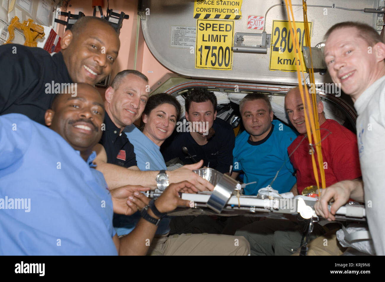 STS-129 ISS-21 Crew Photo Galley Stock Photo - Alamy