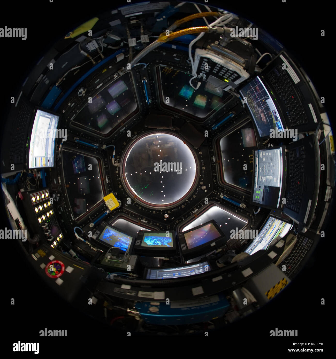 ISS26 Cupola with robotic workstation Stock Photo Alamy