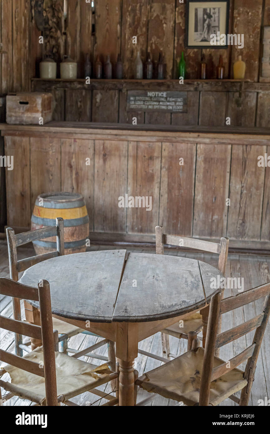 Langtry, Texas - The 'Jersey Lilly,' Judge Roy Bean's combination saloon and courtroom during the late 1800s when he was the 'Law West of the Pecos.' Stock Photo