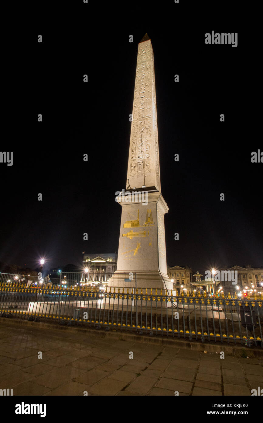 Obelisque, Place de la Concorde, Paris, France Stock Photo