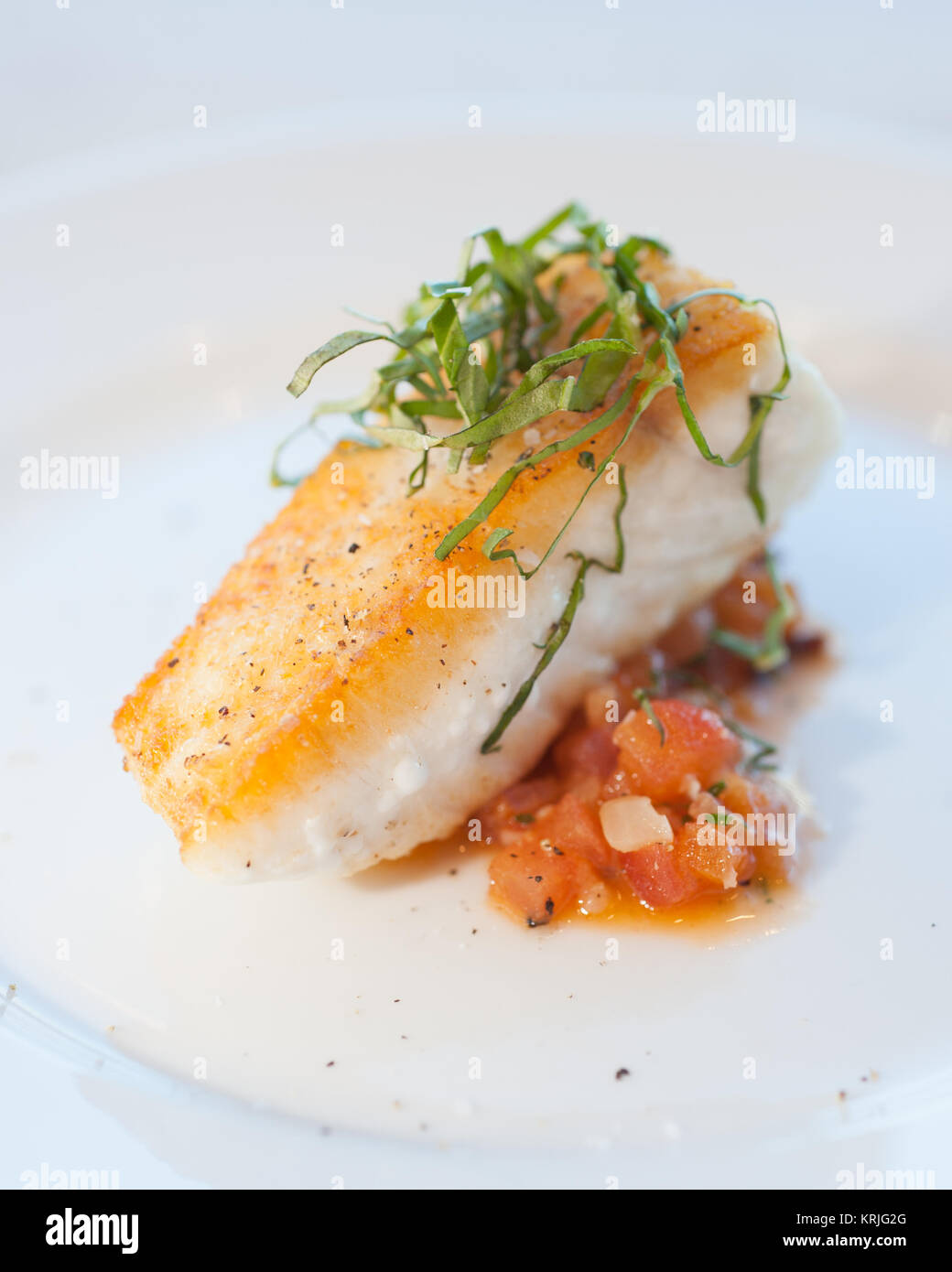 https://c8.alamy.com/comp/KRJG2G/fish-with-salsa-on-a-plate-KRJG2G.jpg