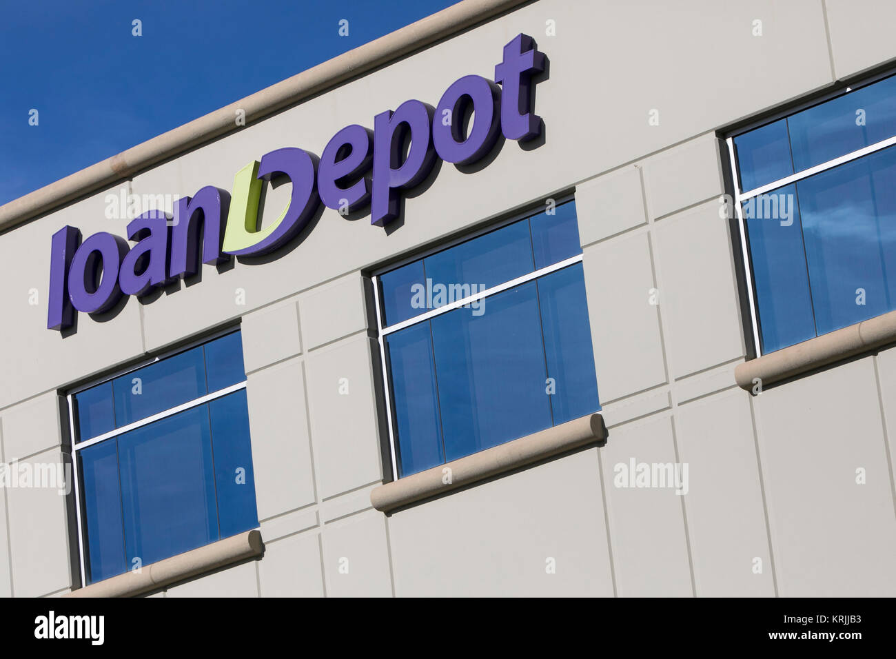 A logo sign outside of the headquarters of loanDepot in Lake Forest