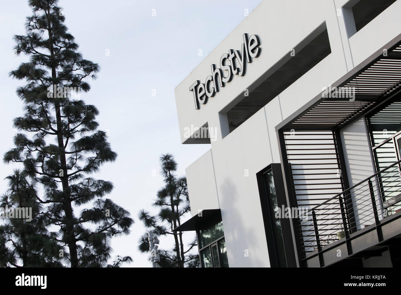 A Logo Sign Outside Of The Headquarters Of The TechStyle Fashion Group