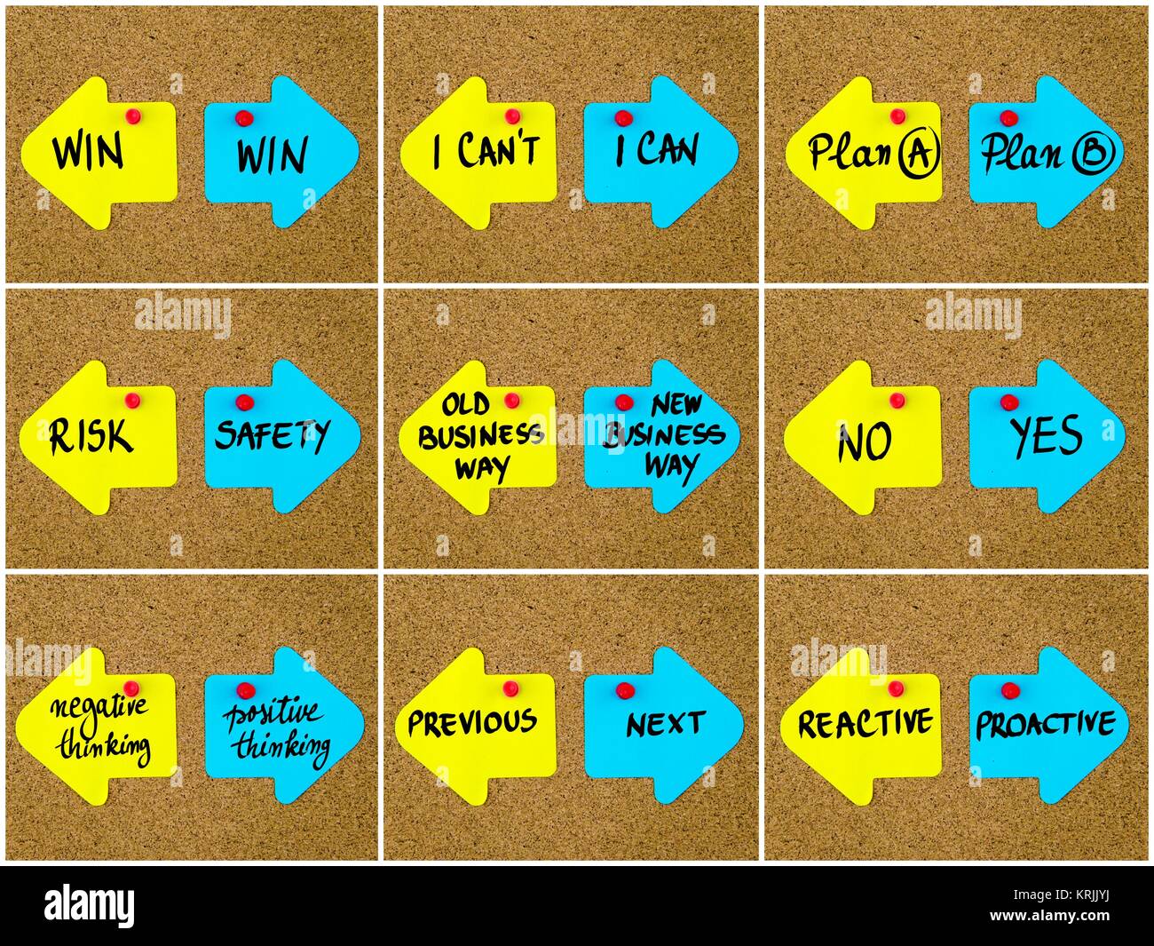 Contronym Antonym concepts written on opposite arrows Stock Photo - Alamy
