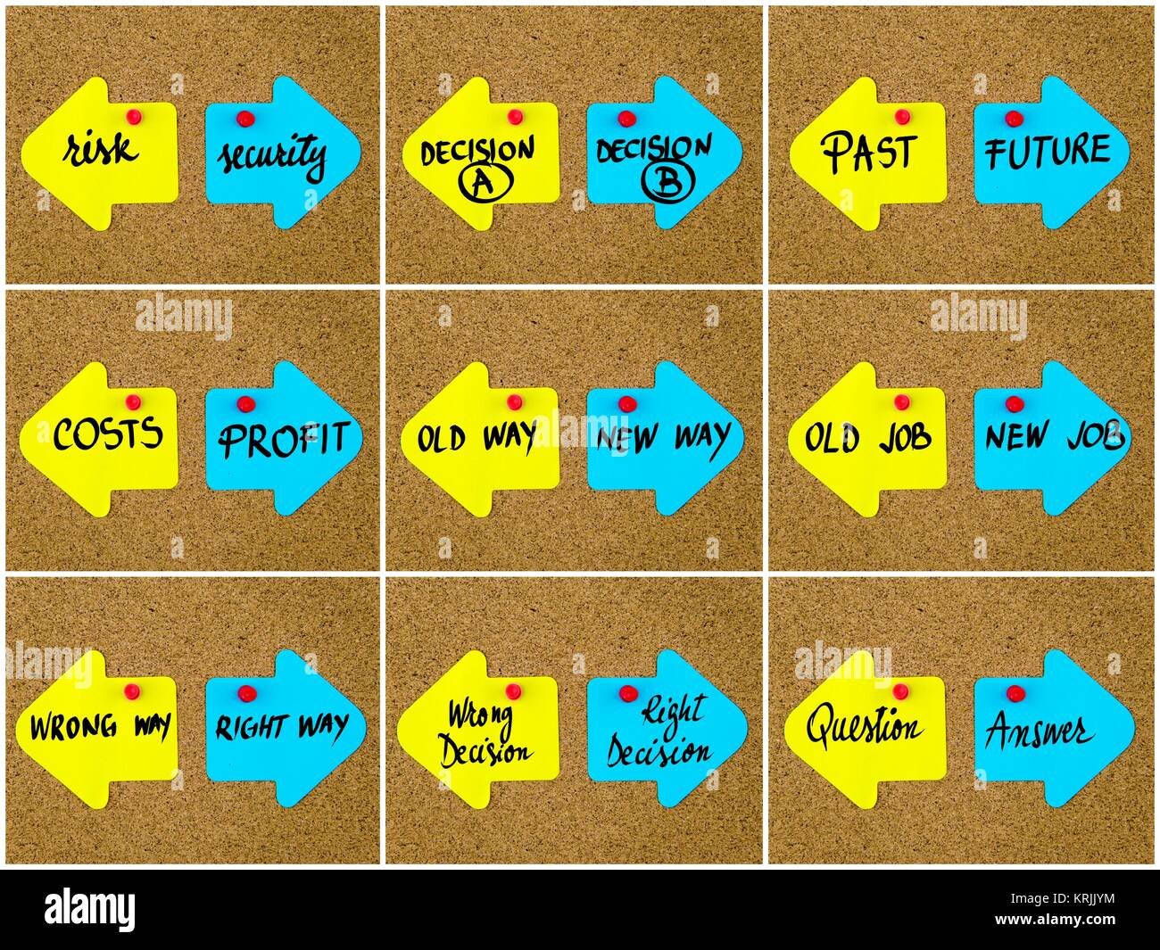 Contronym Antonym concepts written on opposite arrows Stock Photo - Alamy