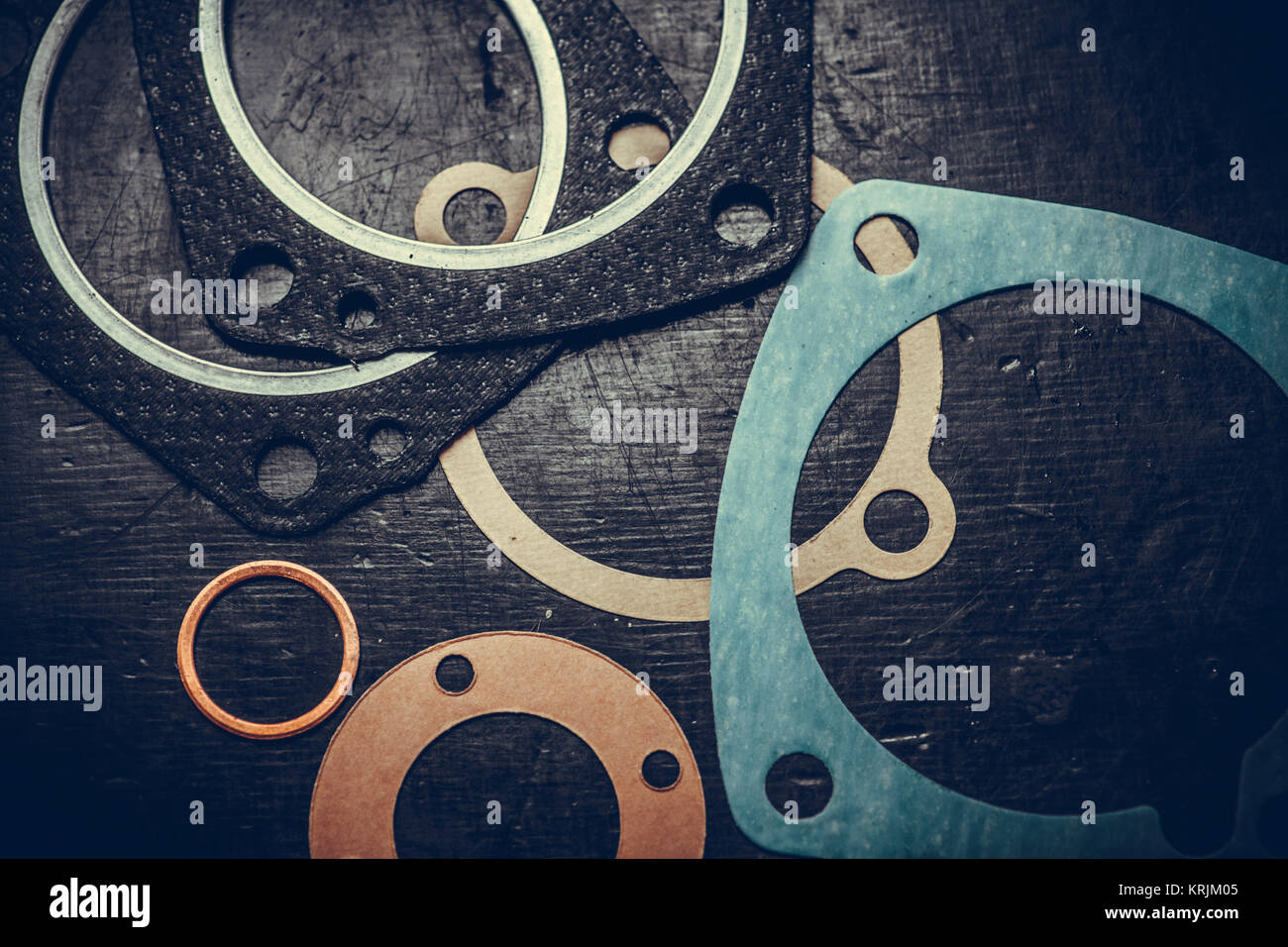 Various engine gaskets Stock Photo Alamy