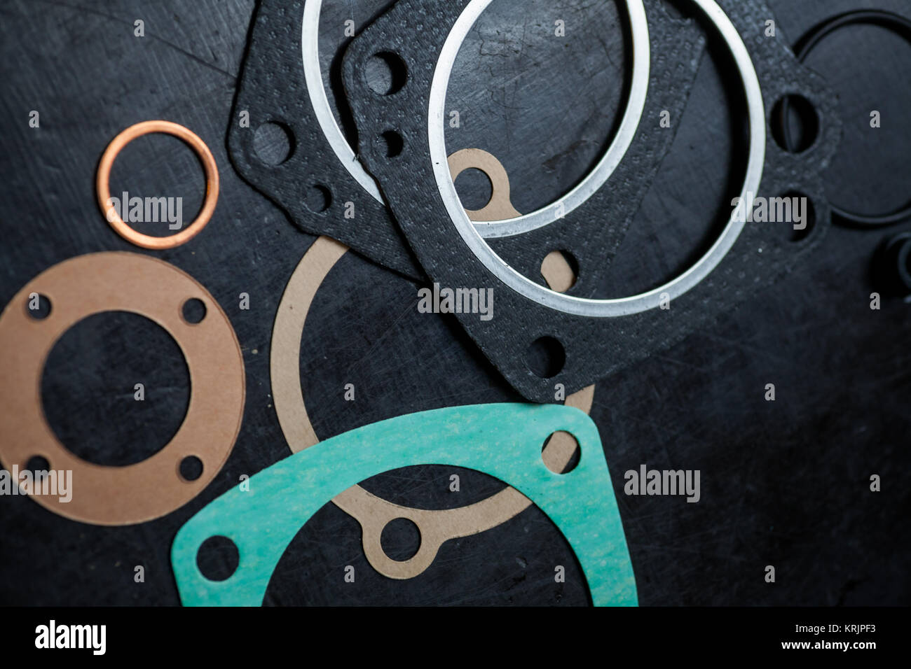 Various engine gaskets Stock Photo Alamy