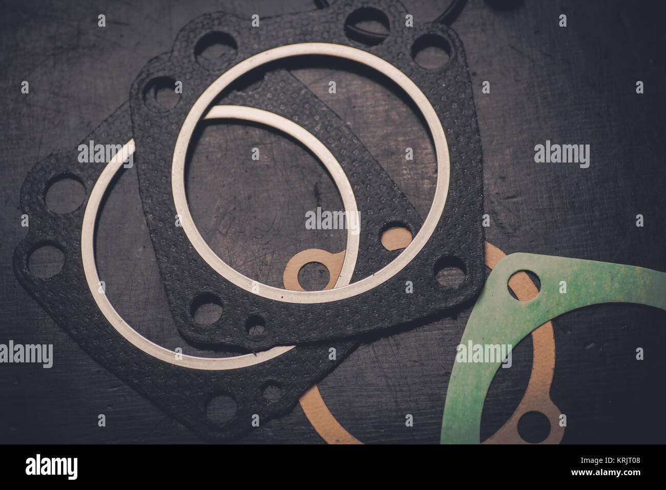 Various engine gaskets Stock Photo Alamy