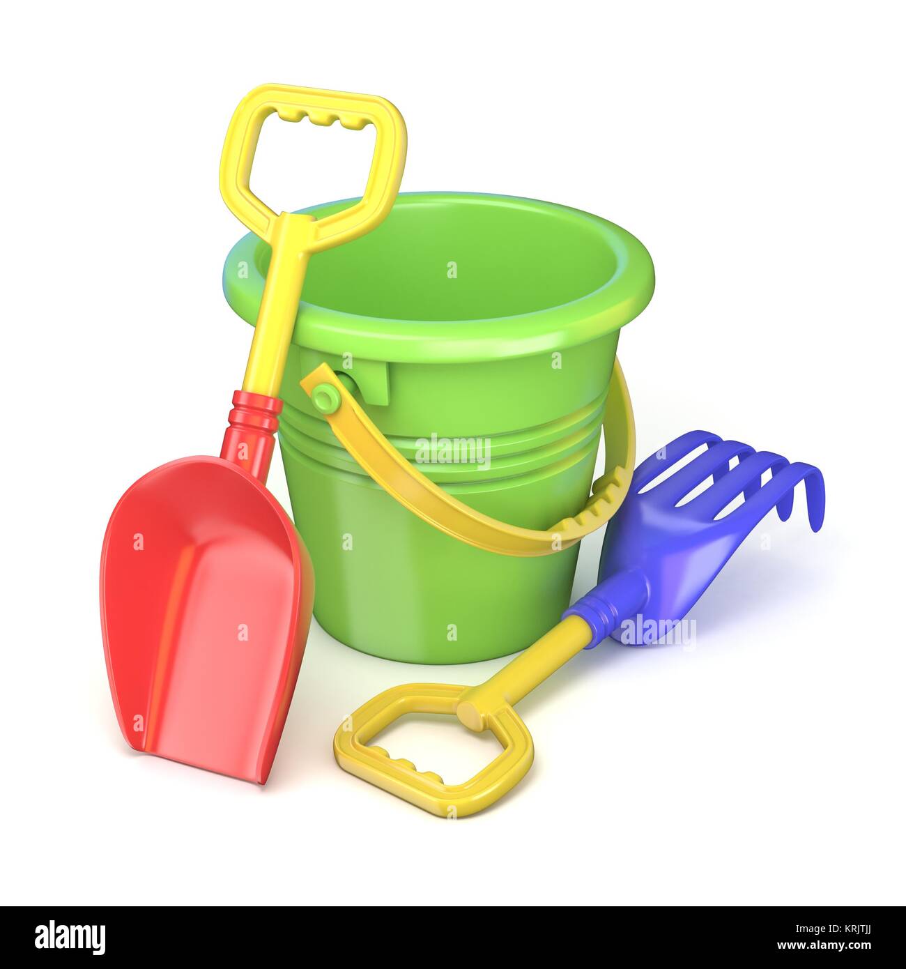 Plastic bucket and spade Cut Out Stock Images & Pictures Alamy