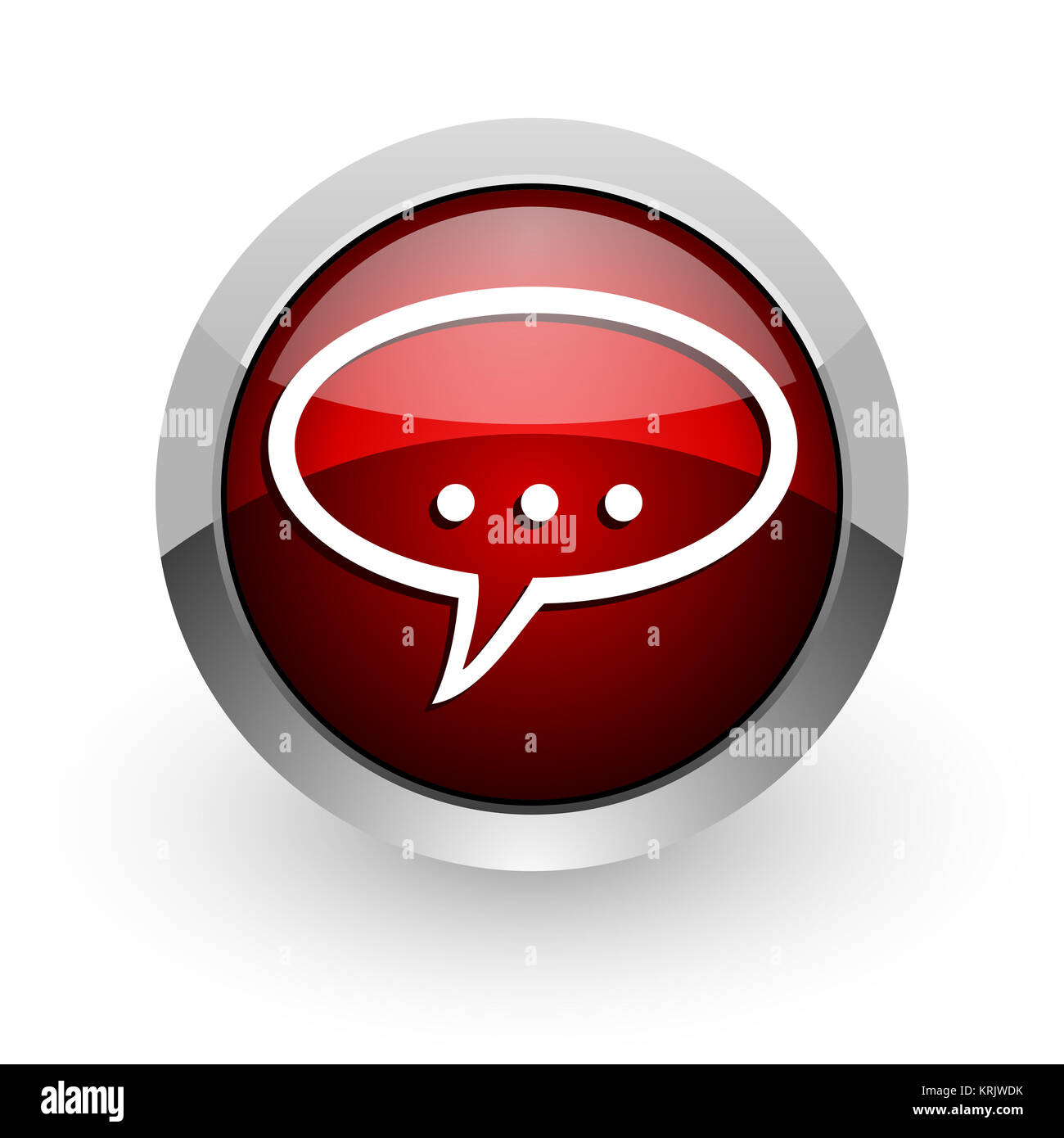 forum red circle web glossy icon Stock Photo - Alamy