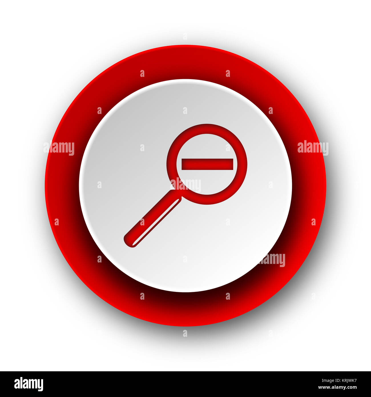 lens red modern web icon on white background Stock Photo - Alamy