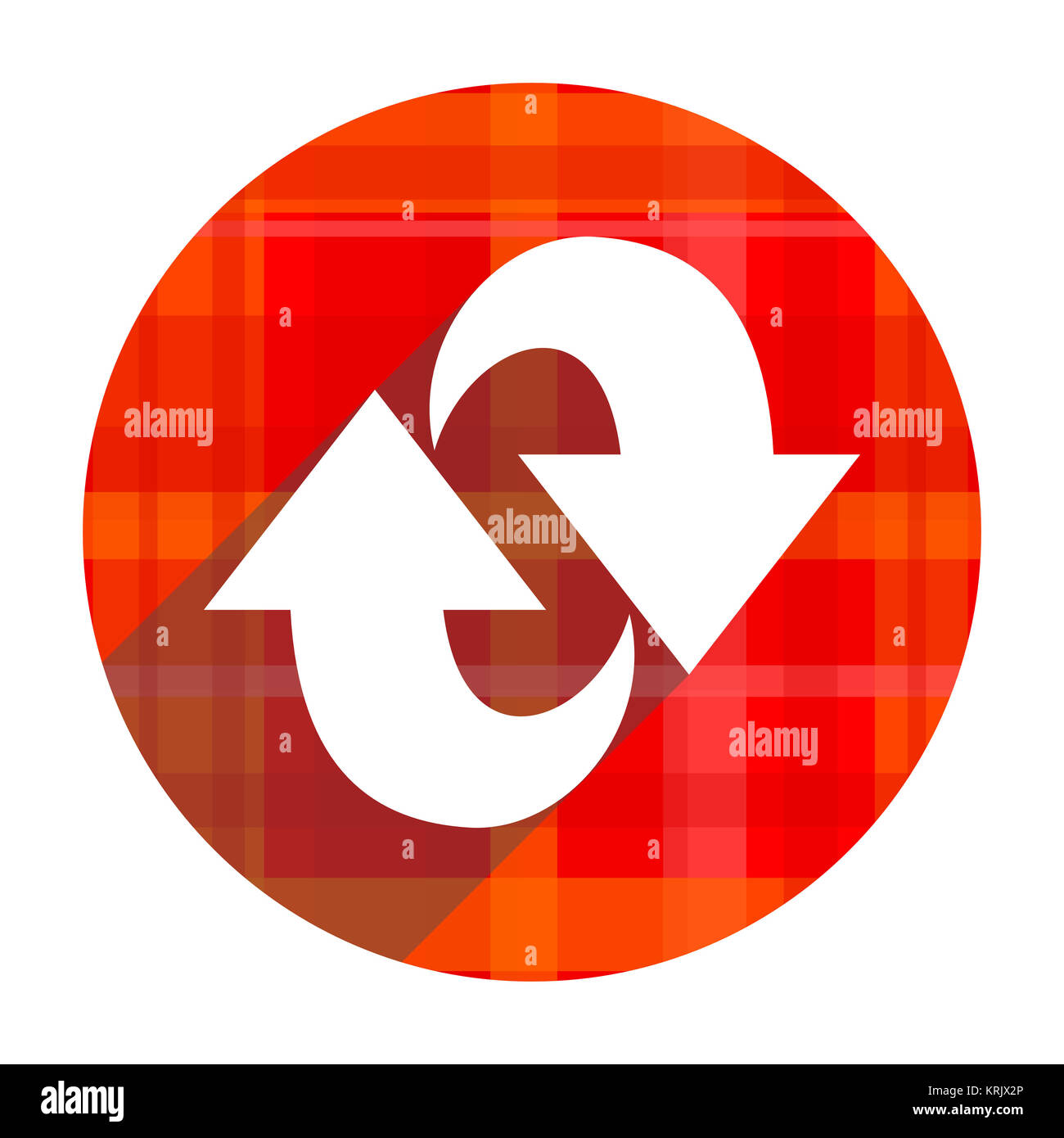 rotation red flat icon isolated Stock Photo - Alamy