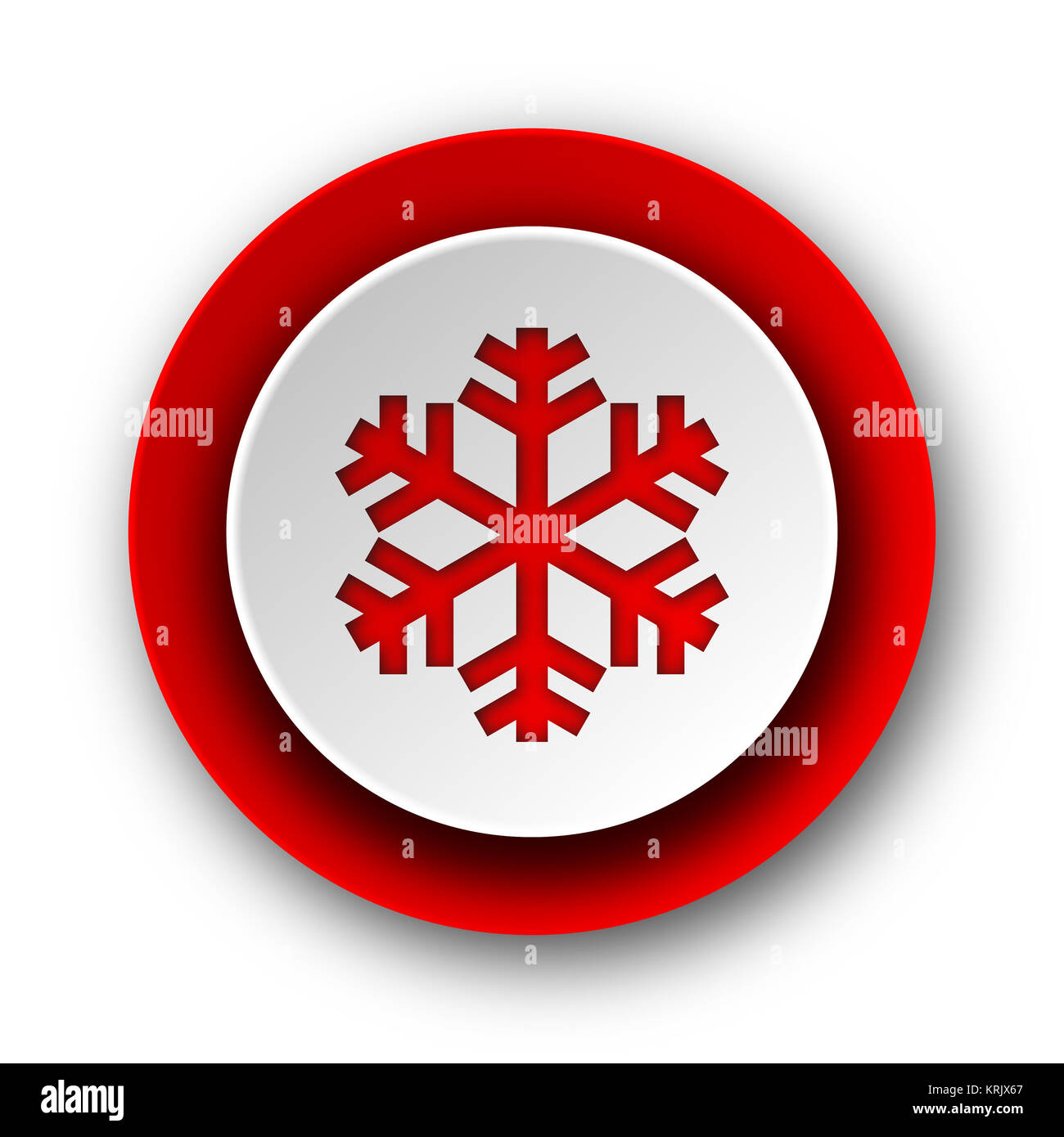 snow red modern web icon on white background Stock Photo Alamy