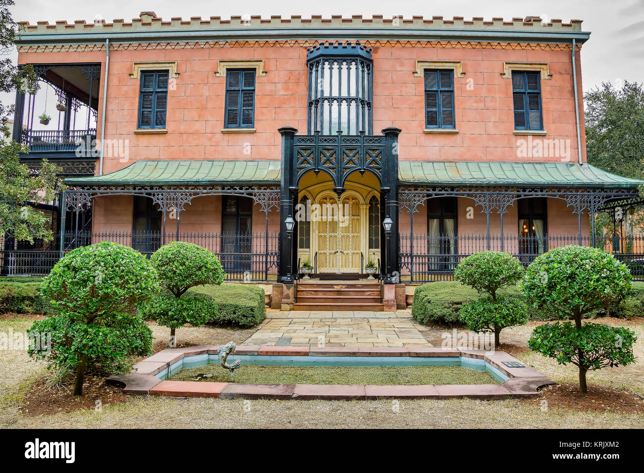 The Green Meldrim House in Savannah, Stock Photo Alamy