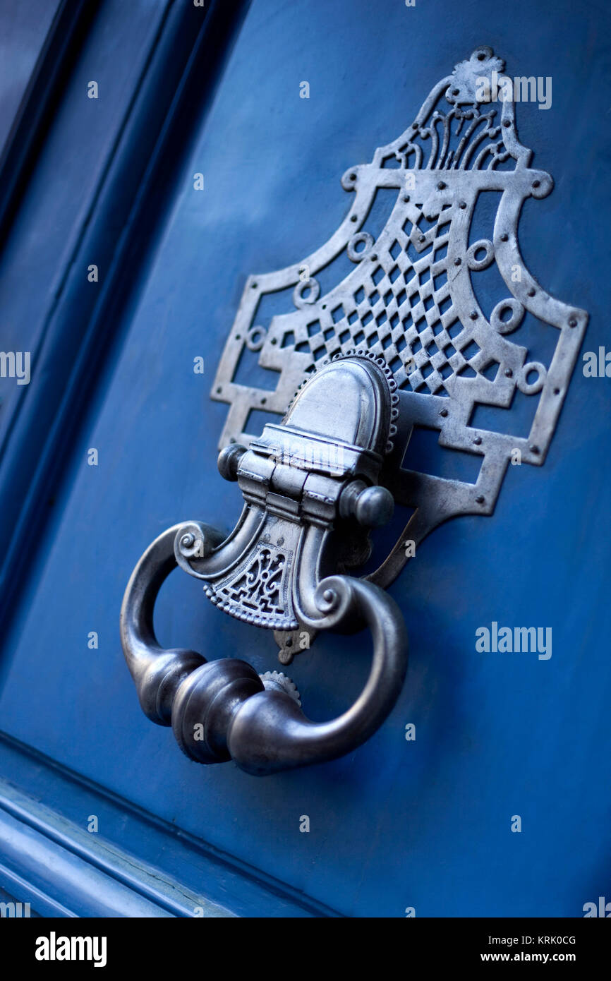 Bronze door knocker Stock Photo Alamy