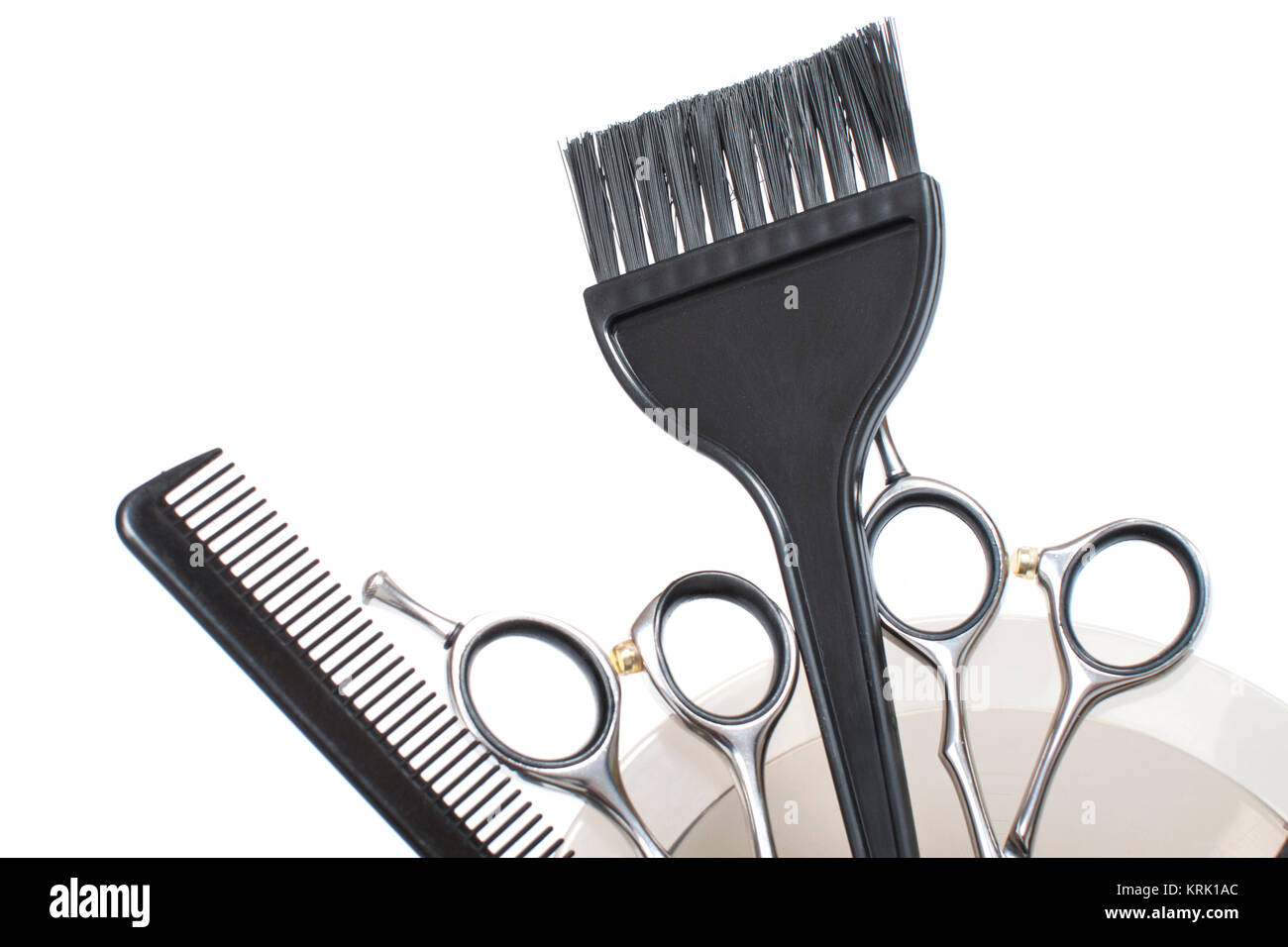 Professional Hair Coloring Tools Stock Image Stock Photo Alamy