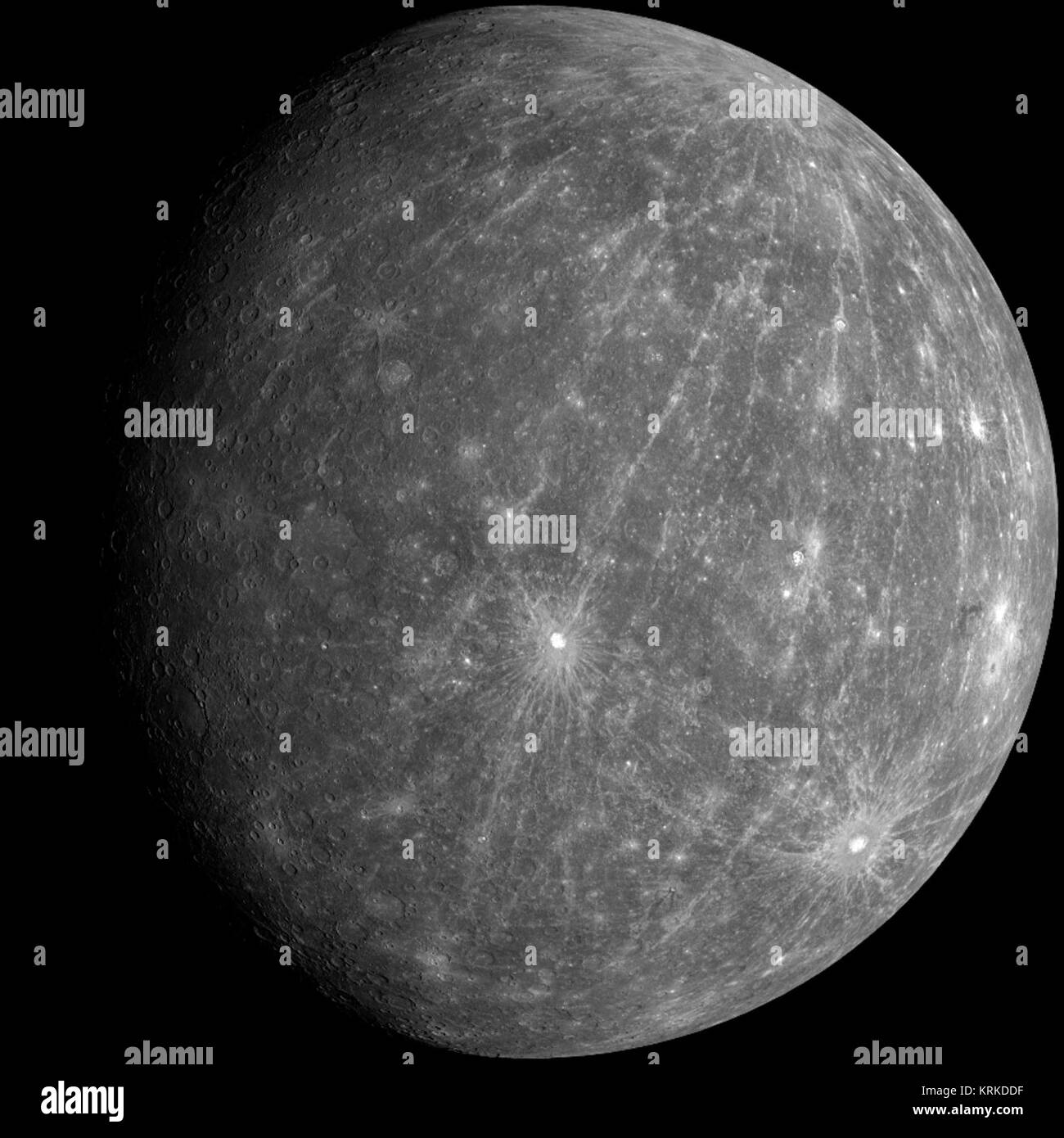 Mercury as Never Seen Before (cropped Stock Photo Alamy