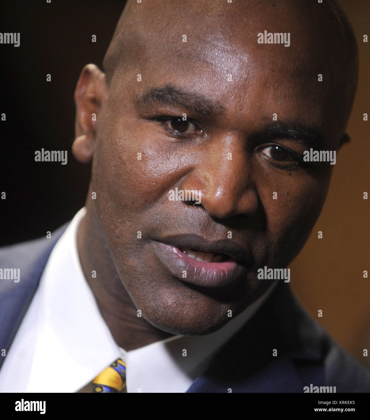 NEW YORK, NY MARCH 12 Evander Holyfield attends 'Champs' New York Screening at Village East