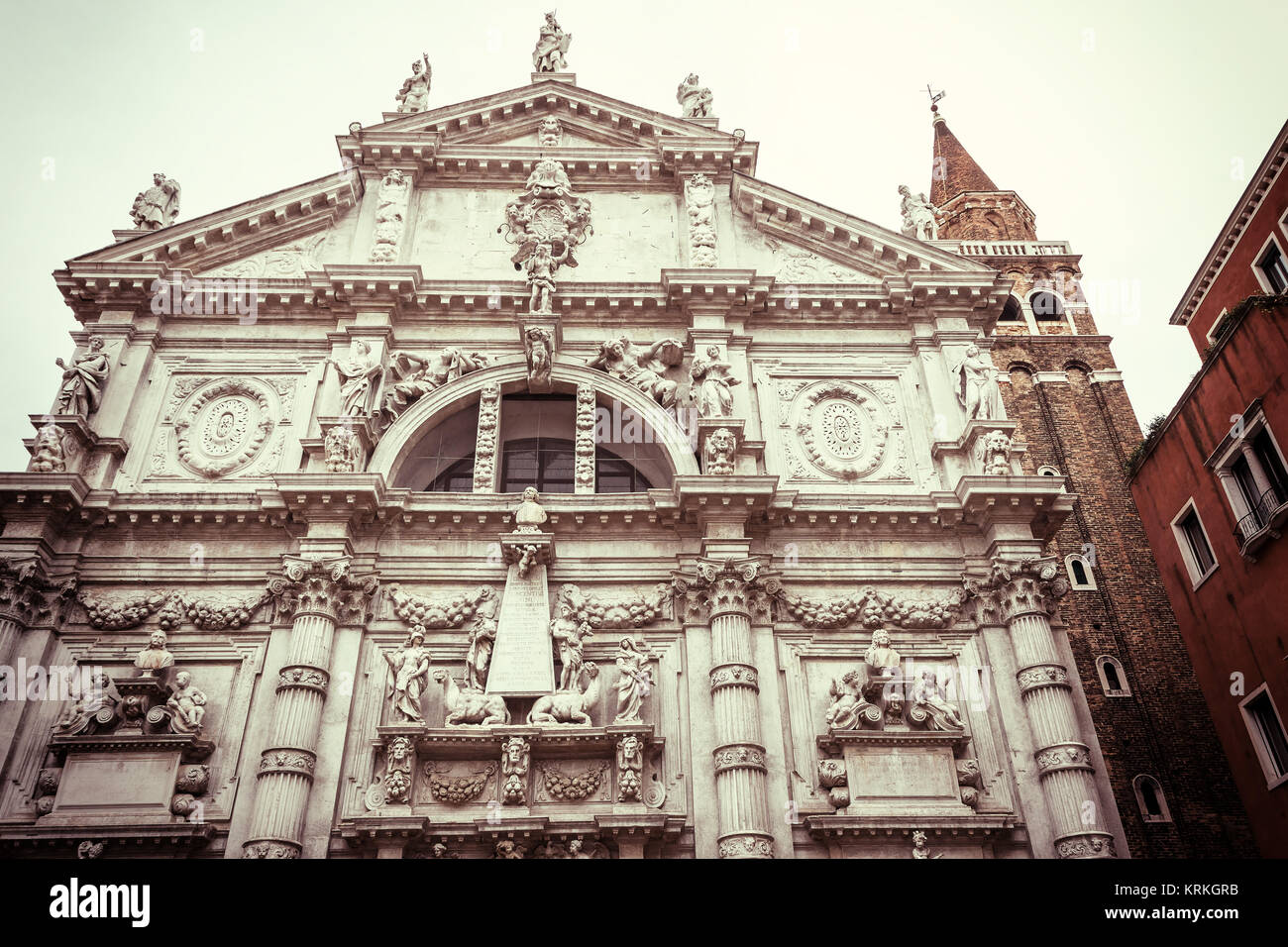 Famous San Moise church in Venice (Italy Stock Photo - Alamy