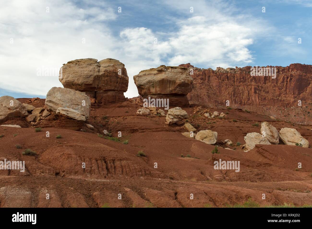 Twin Rocks Stock Photo