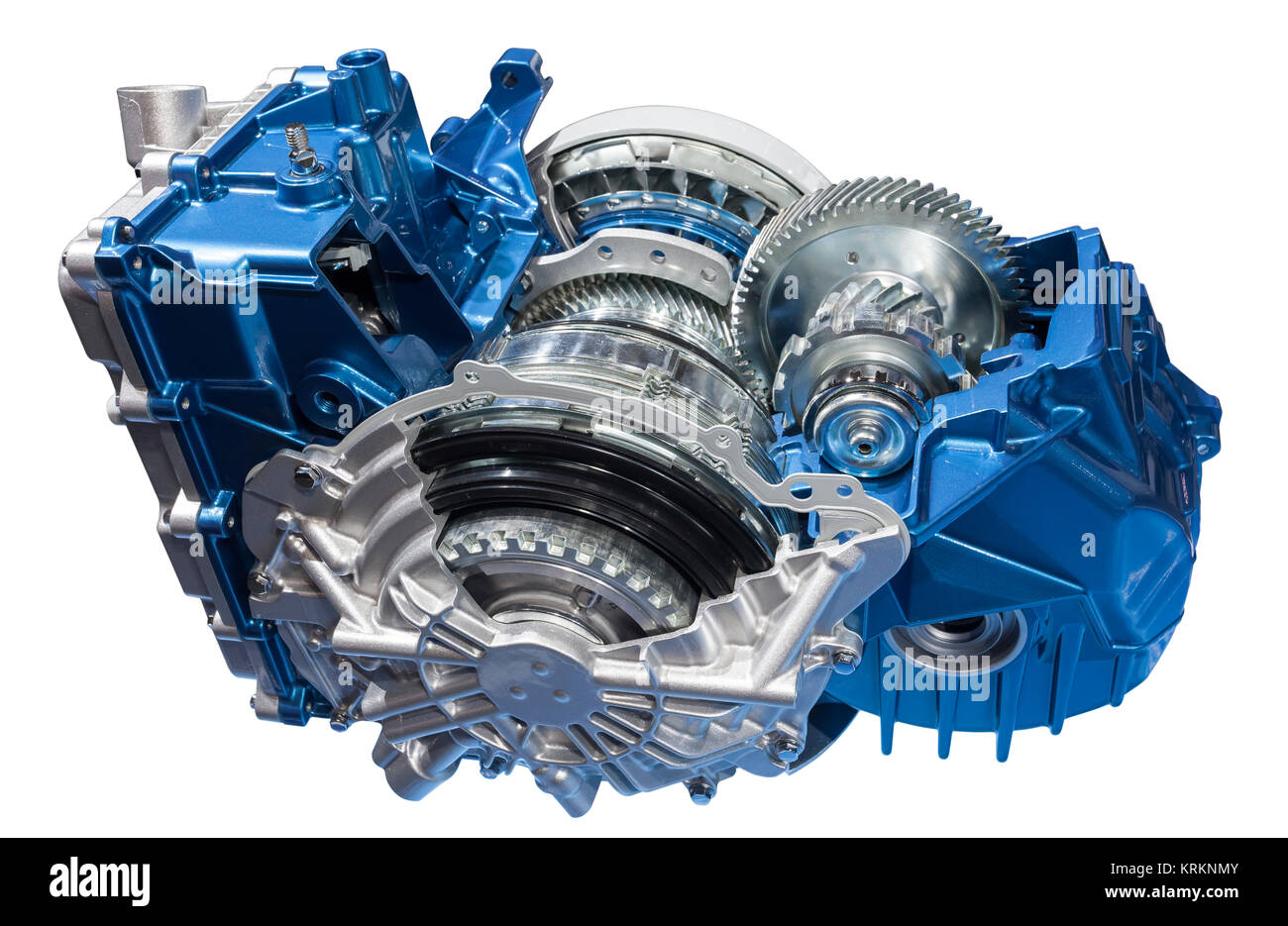 Cross section of a transmission part isolated over white background