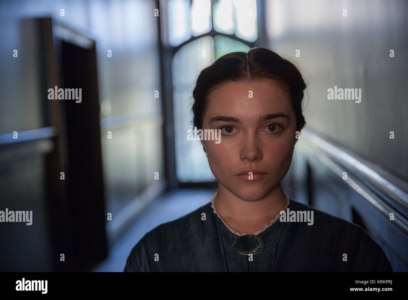 RELEASE DATE: July 14, 2017 TITLE: Lady Macbeth STUDIO: BBC Films DIRECTOR: William Oldroyd PLOT: In 19th-century rural England, a young bride who has been sold into marriage discovers an unstoppable desire within herself as she enters into an affair with a worker on her estate. STARRING: FLORENCE PUGH as Katherine. (Credit Image: © BBC Films/Entertainment Pictures) Stock Photo