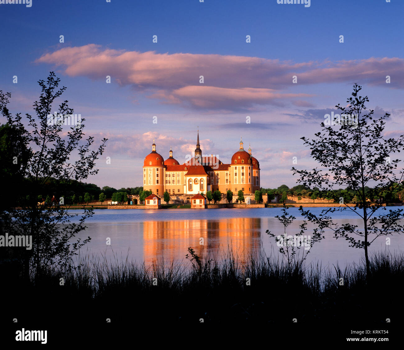Moritzburg Castle, near Dresden, Saxony, Germany Stock Photo