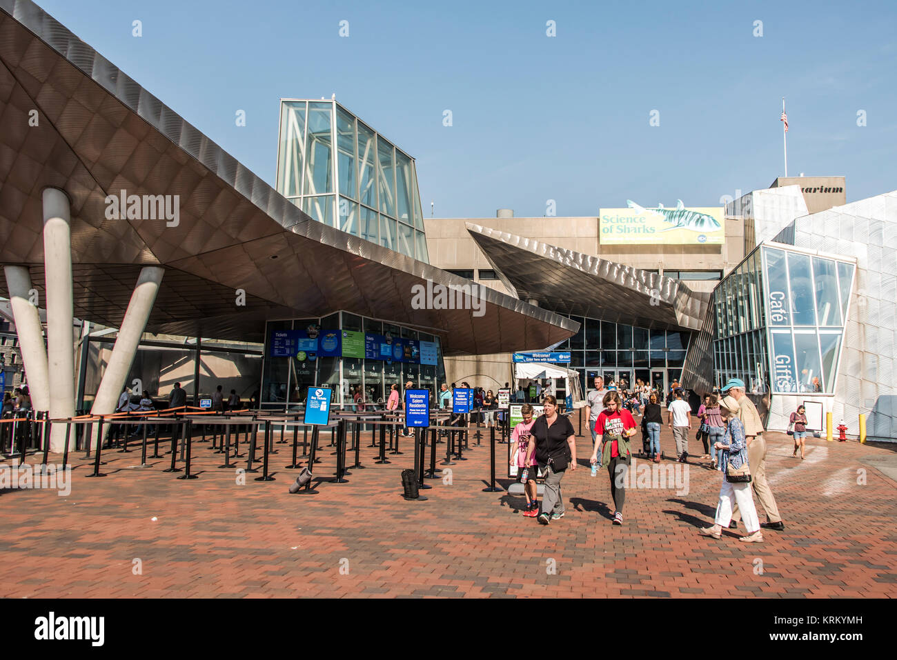 BOSTON MASSACHUSETTS USA 06.09.2017 entrance of the New England