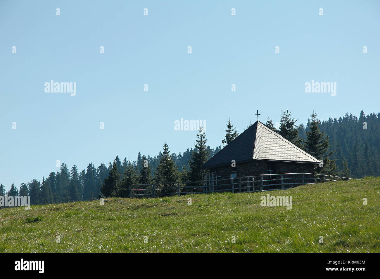 church in the alps Stock Photo - Alamy