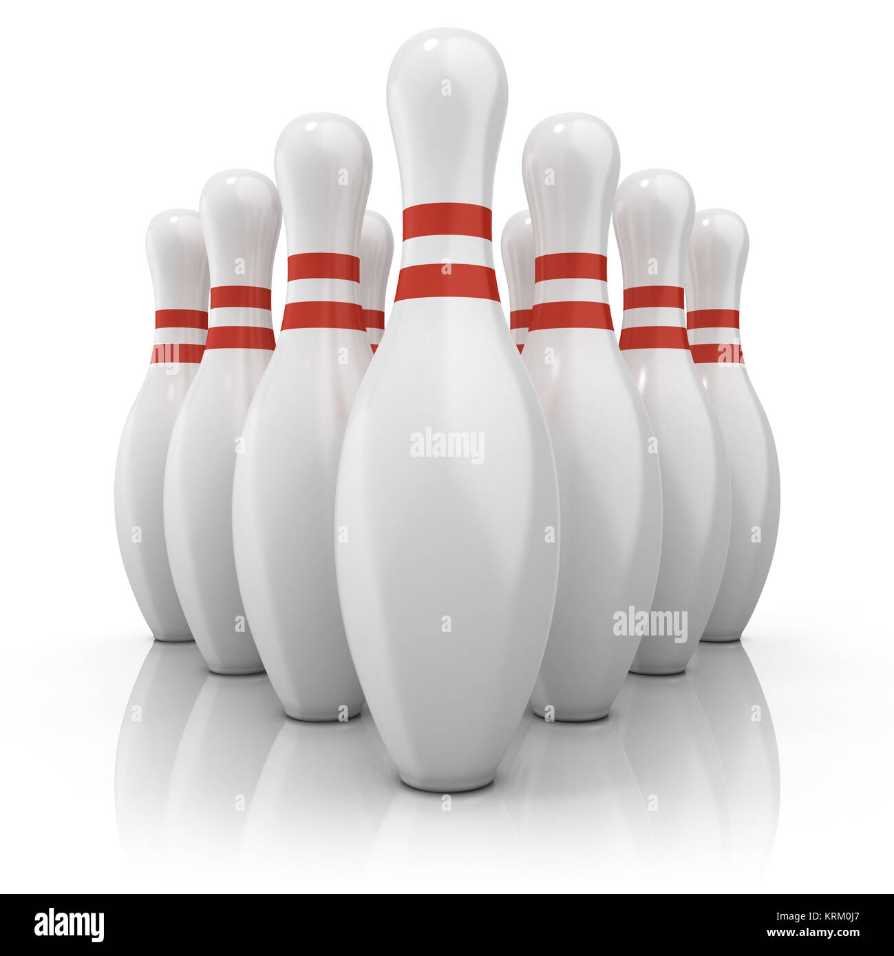 10 pin bowling Cut Out Stock Images & Pictures - Alamy