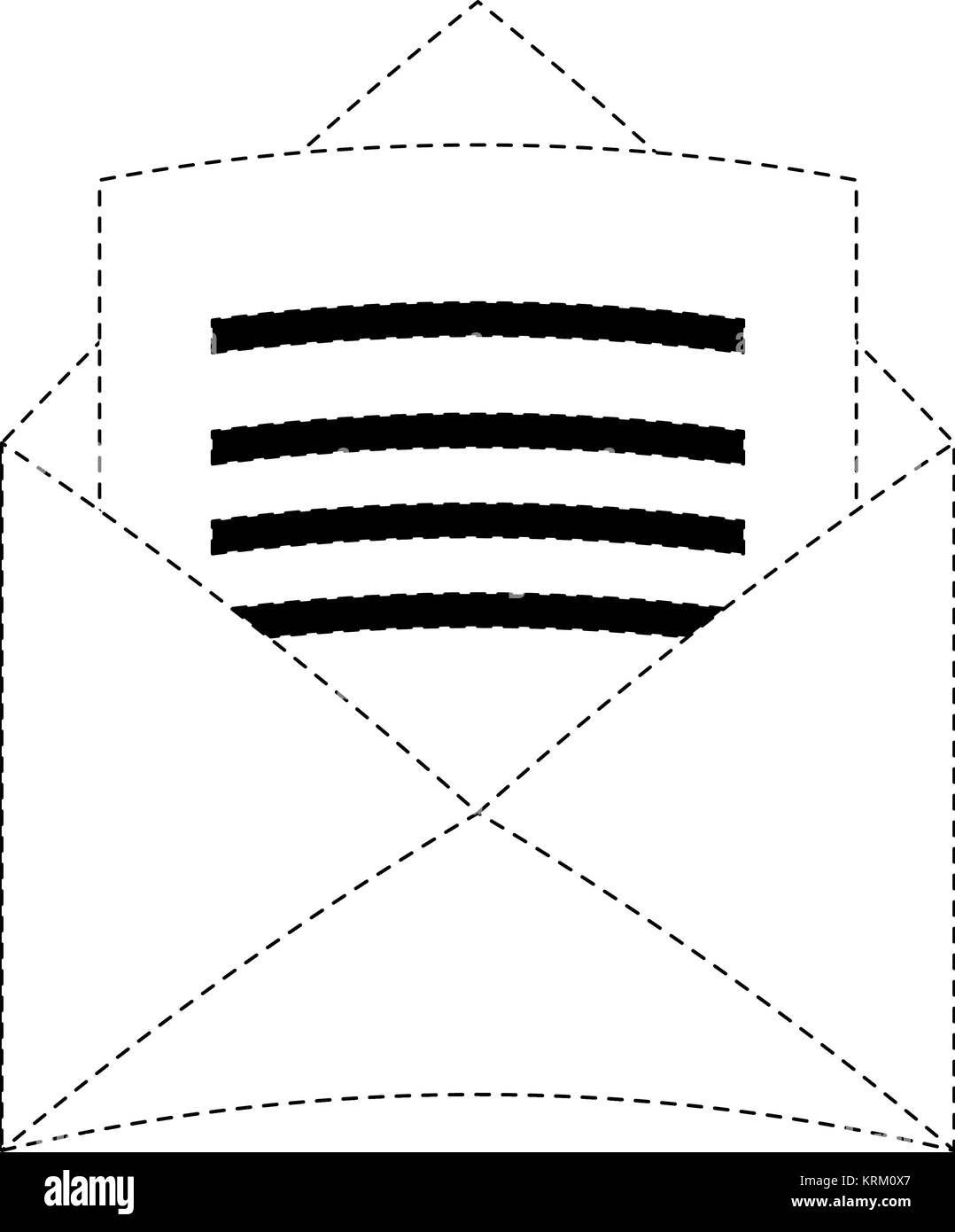 Mail envelope open Stock Vector Image & Art - Alamy