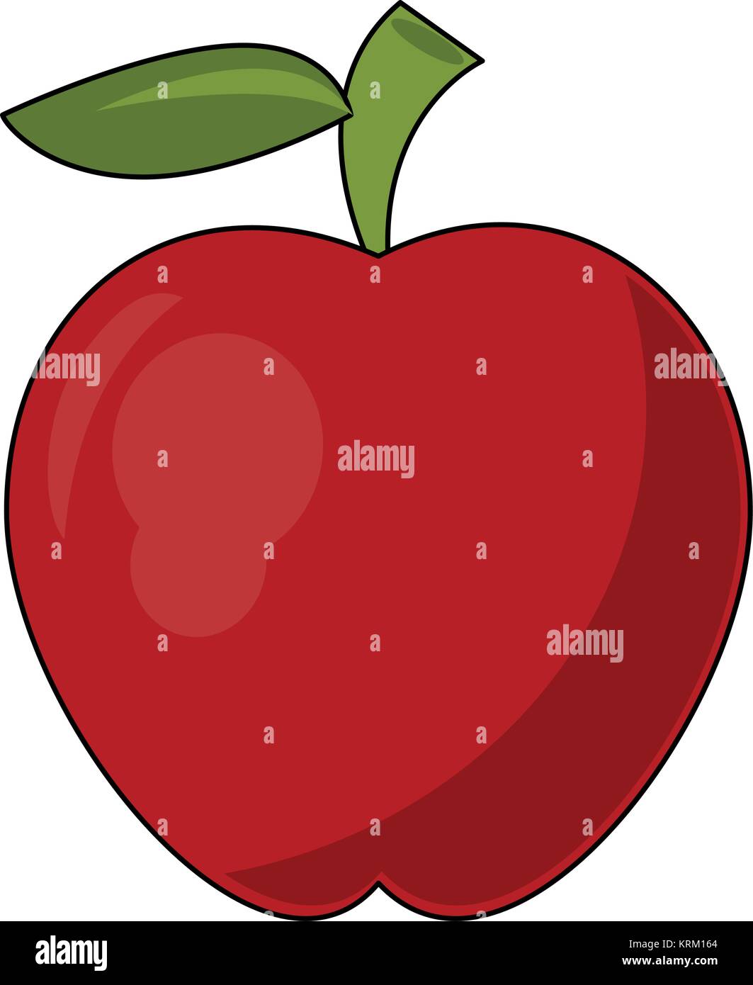 Apple fruit isolated Stock Vector Image & Art - Alamy