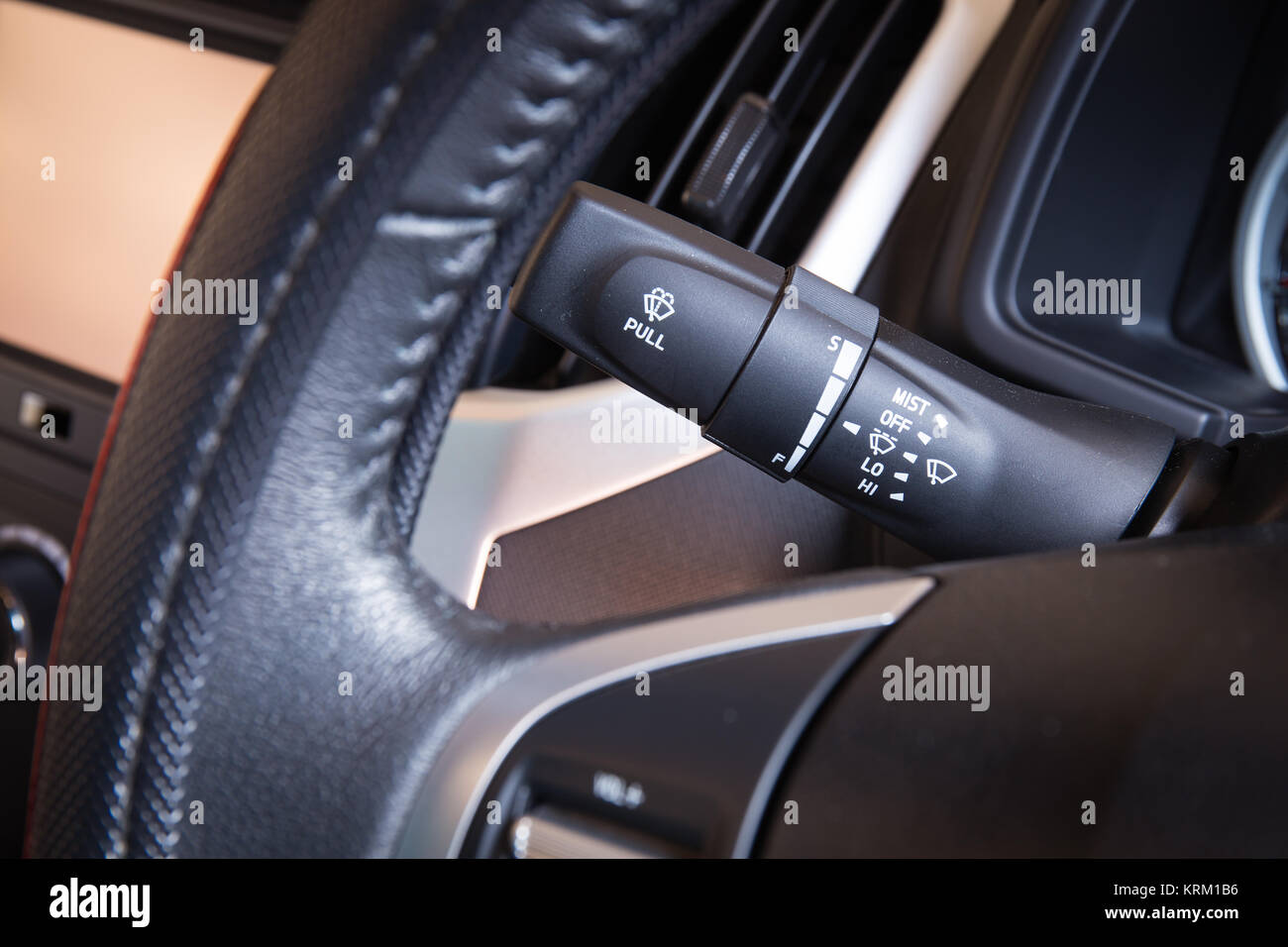 Switch controls windshield wiper Stock Photo - Alamy