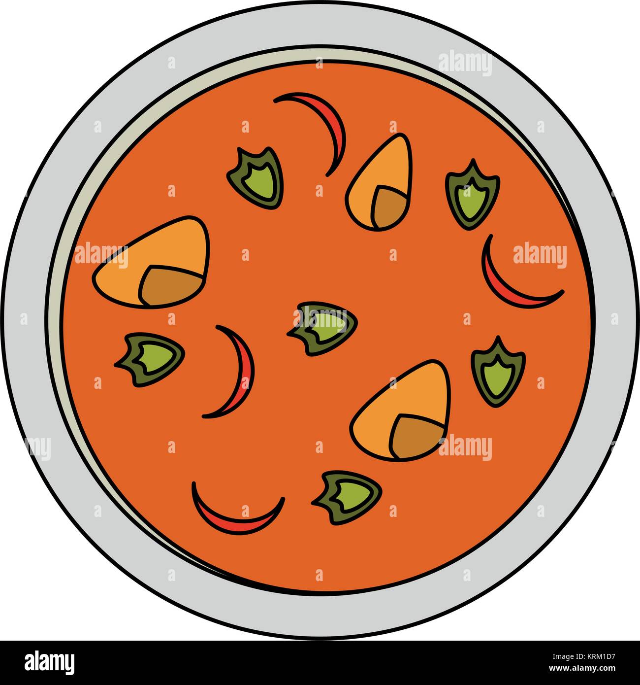 Soup delicious food Stock Vector Image & Art - Alamy