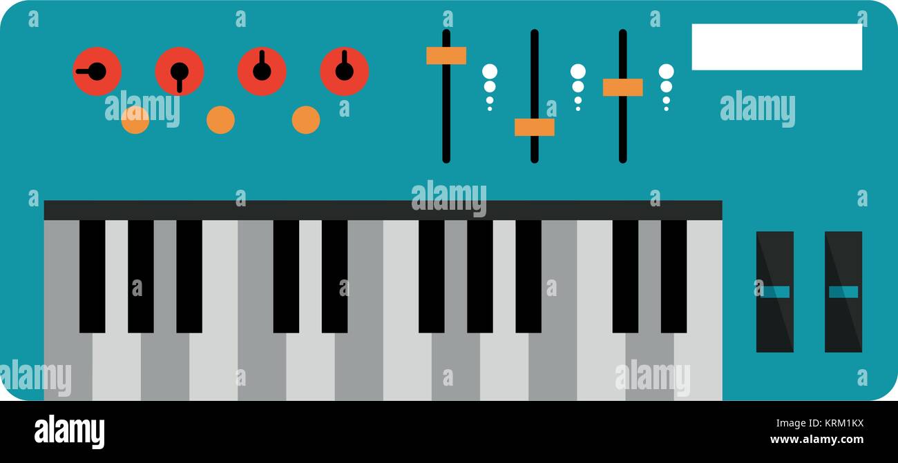 Music keyboard isolated Stock Vector Image & Art Alamy