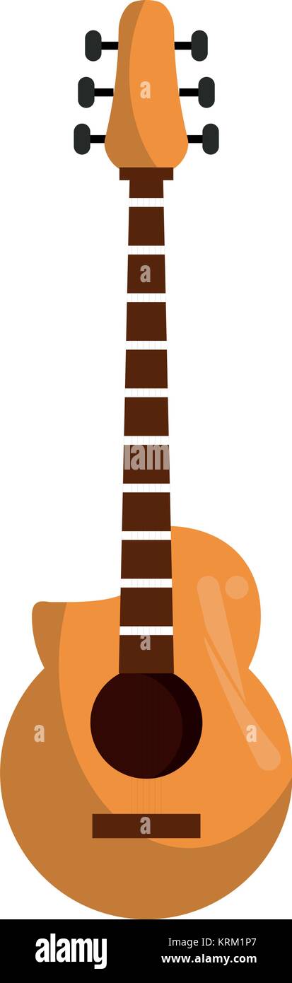 Acoustic guitar music instrument Stock Vector Image & Art - Alamy