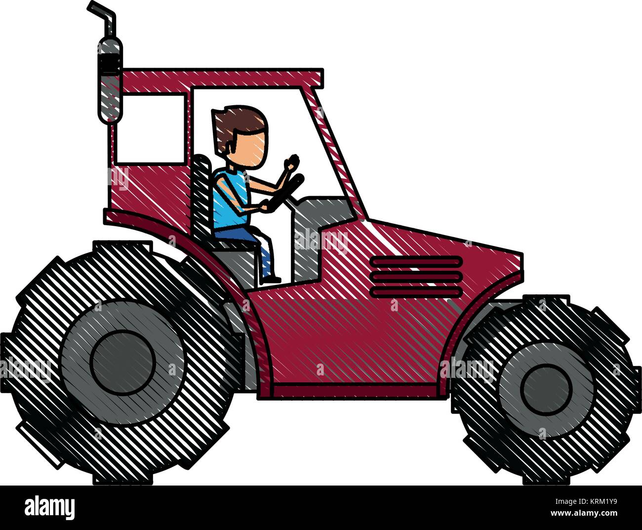 farm tractor vehicle Stock Vector Image & Art - Alamy