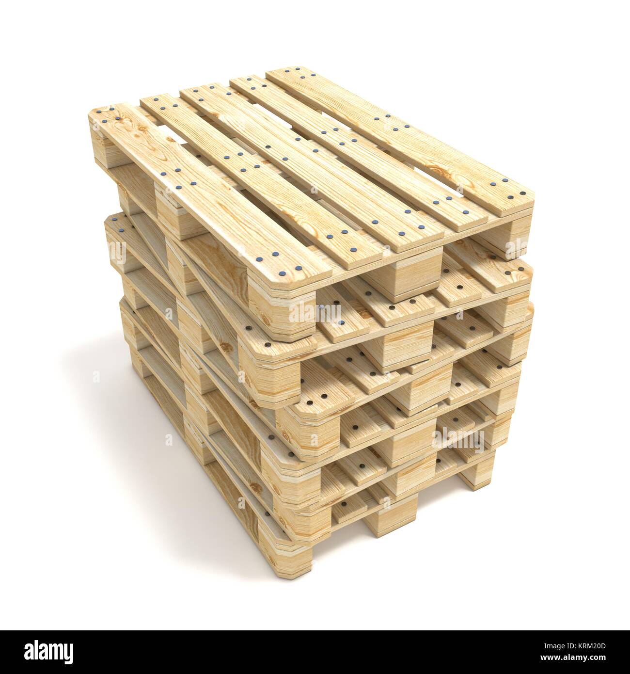 Wooden Euro pallets. 3D Stock Photo Alamy