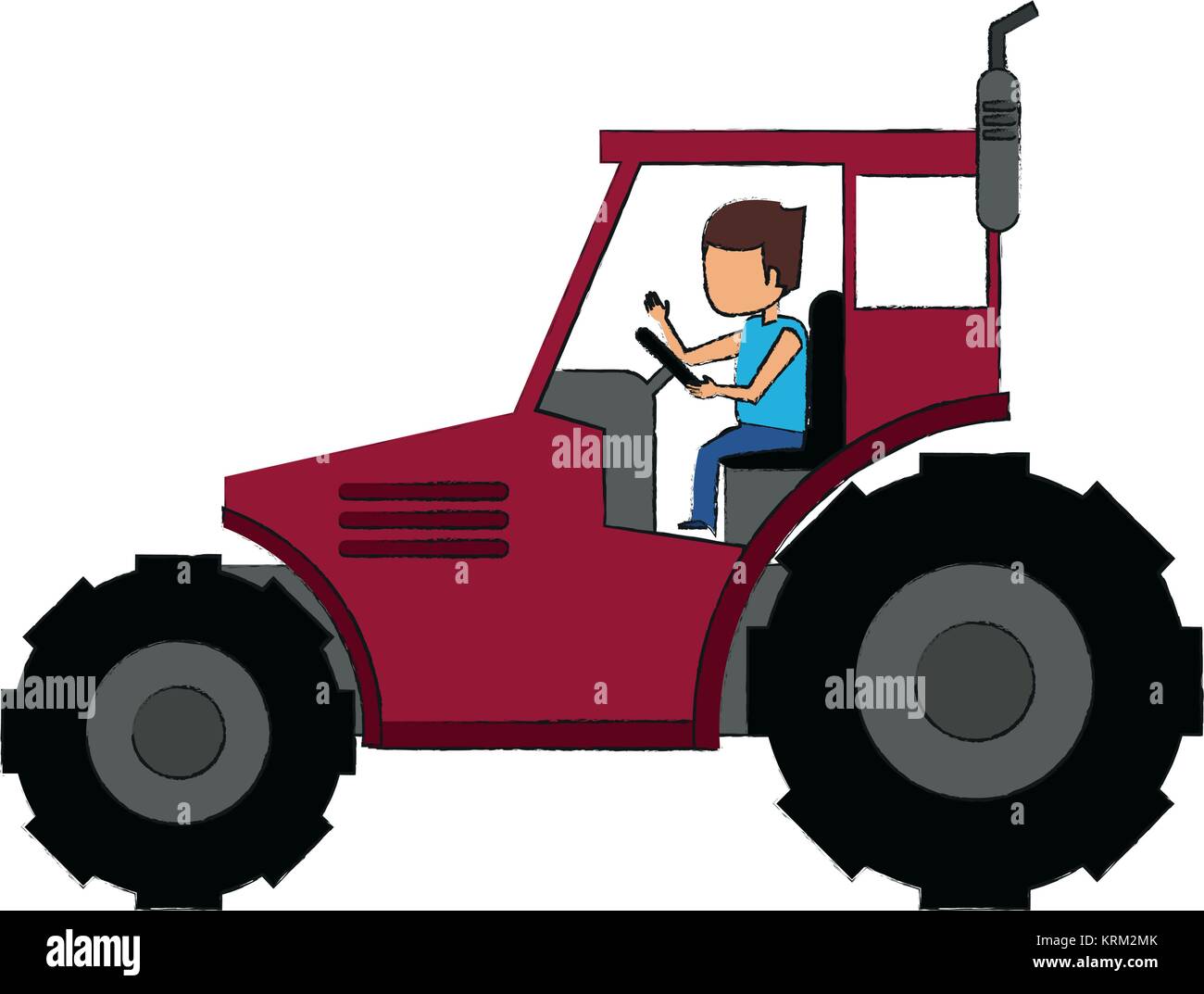 farm tractor vehicle Stock Vector Image & Art - Alamy