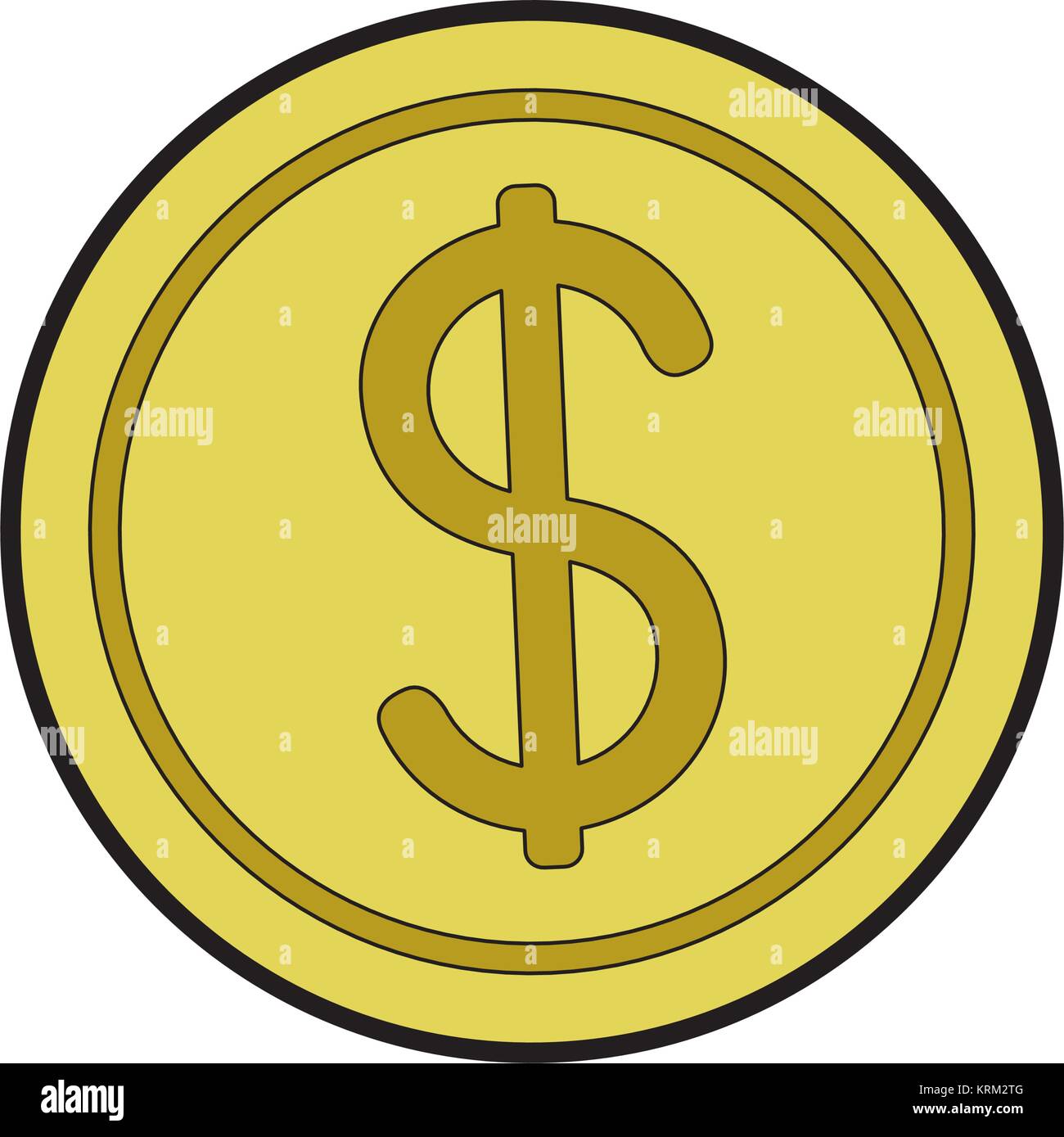 Isolated Coin Design Stock Vector Image & Art - Alamy