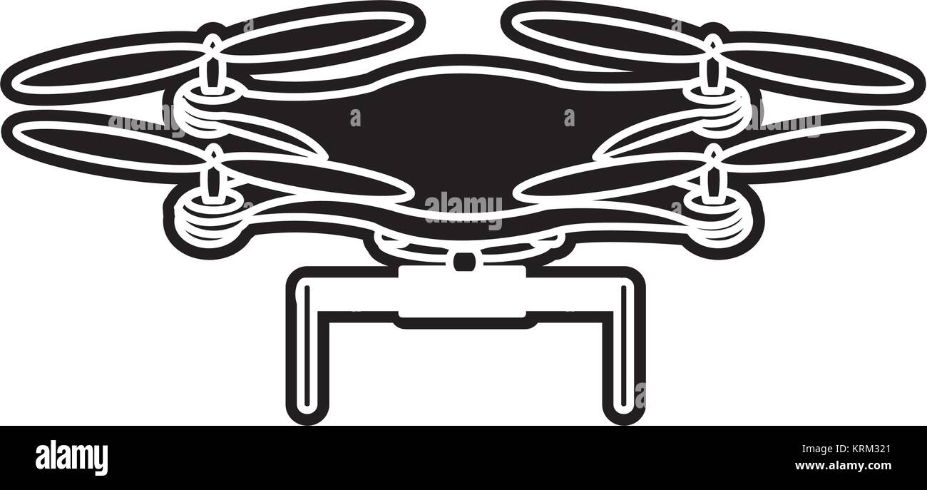 Isolated drone design Stock Vector Image & Art - Alamy