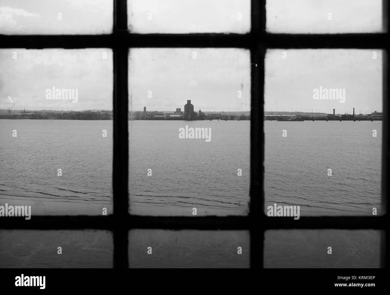 View of Birkenhead in Liverpool Stock Photo Alamy