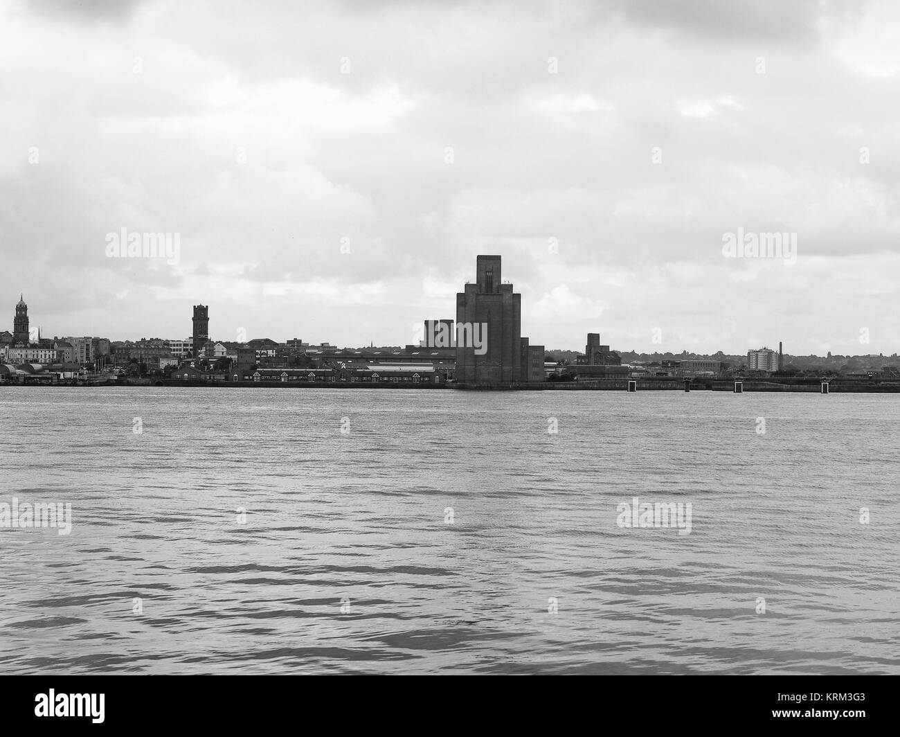 View of Birkenhead in Liverpool Stock Photo Alamy