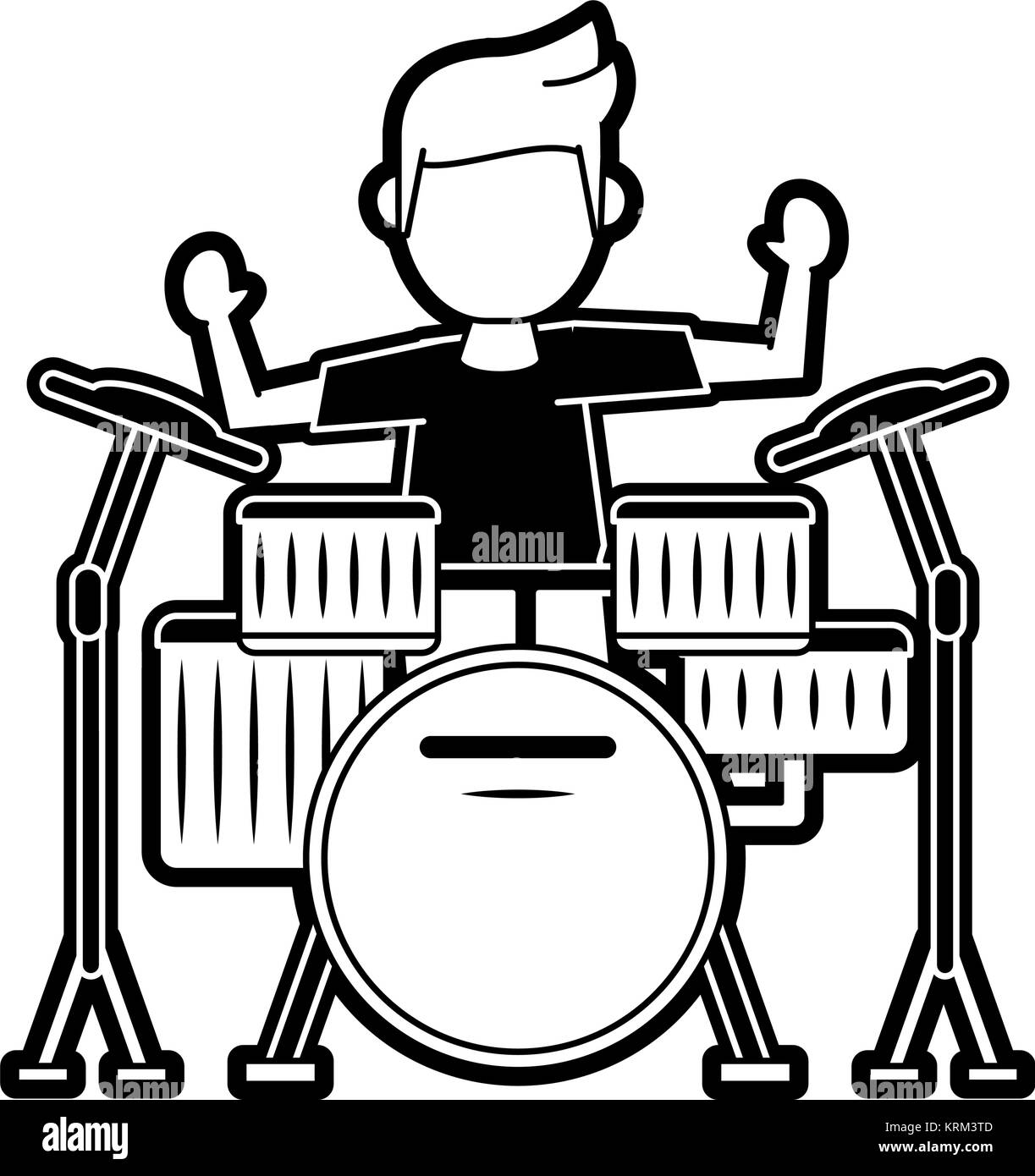 Playing snare drum Black and White Stock Photos & Images - Alamy