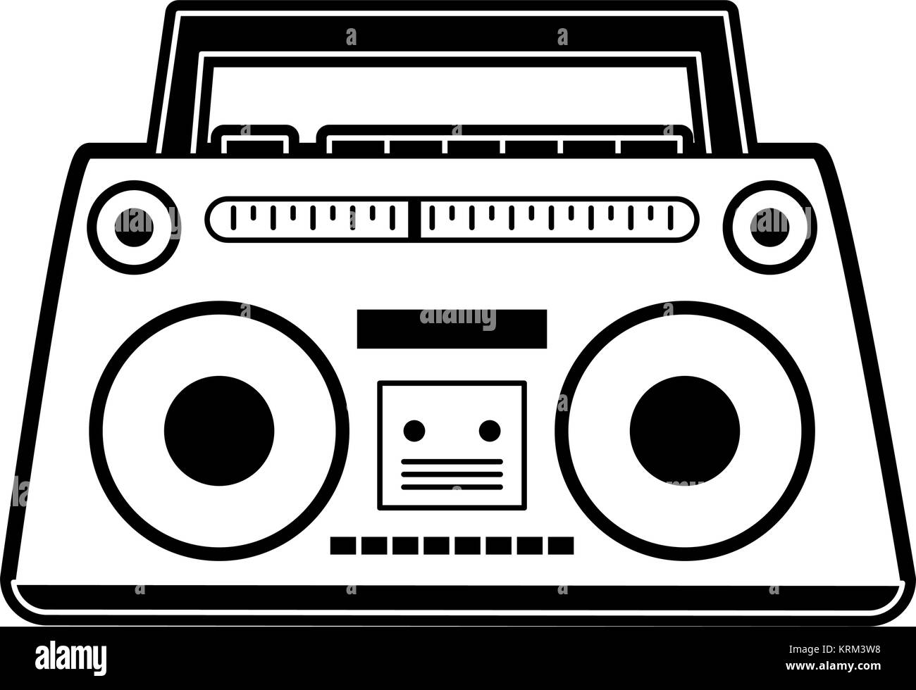 Old radio stereo Stock Vector Image & Art - Alamy